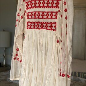 Free People Need Me Embroidered Mini Dress. Size XS